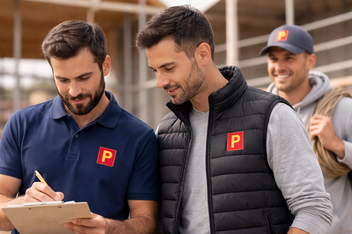 vêtement de travail personnalisé, brodé avec le logo de l'entreprise